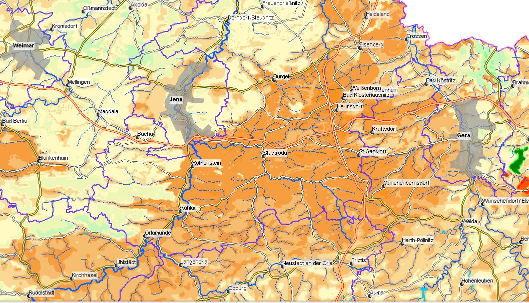 Ausschnitt Geothermieportal