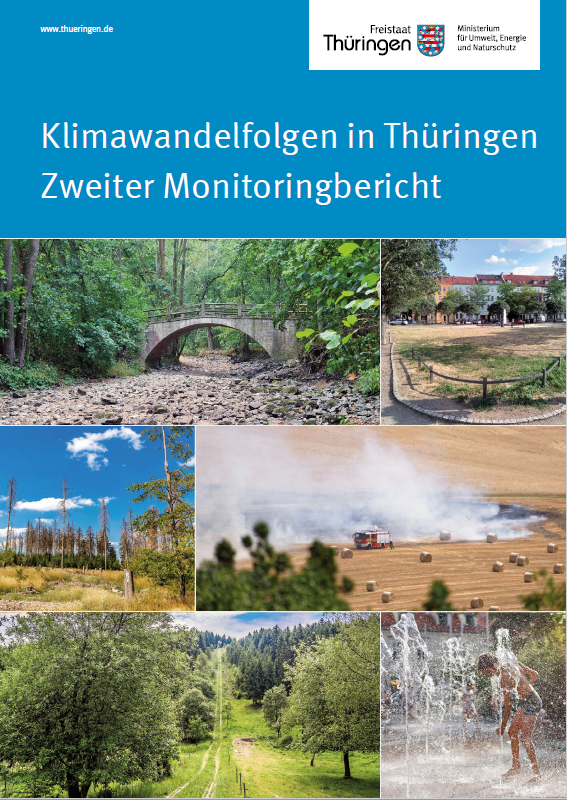 Klimawandelfolgen Zweiter Monitoringbericht - Deckblatt Deckblatt des Zweiten Monitoringbericht - Klimawandelfolgen in Thüringen