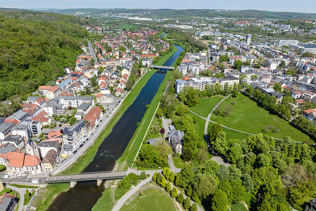 Luftbild Weiße Elster
