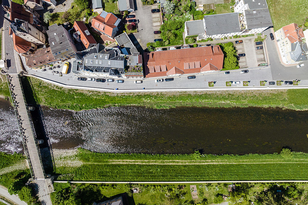 Luftbild Weiße Elster