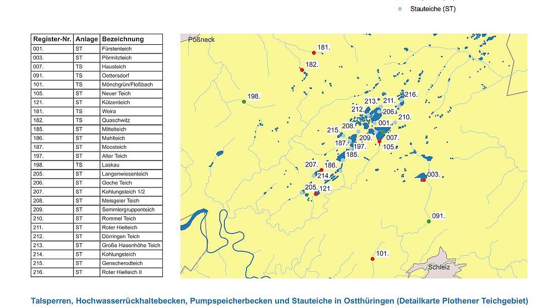 Detailkarte Ostthüringen-Plothen