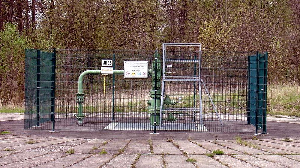 Eingezäunte Gasspeichersonde