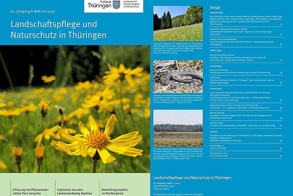 Titelbild und Inhaltsübersicht des LNT 2/2025