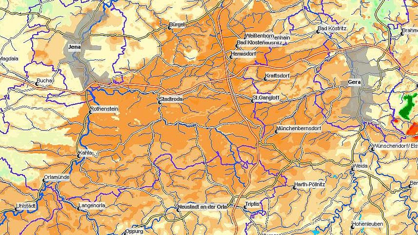 Ausschnitt Geothermieportal
