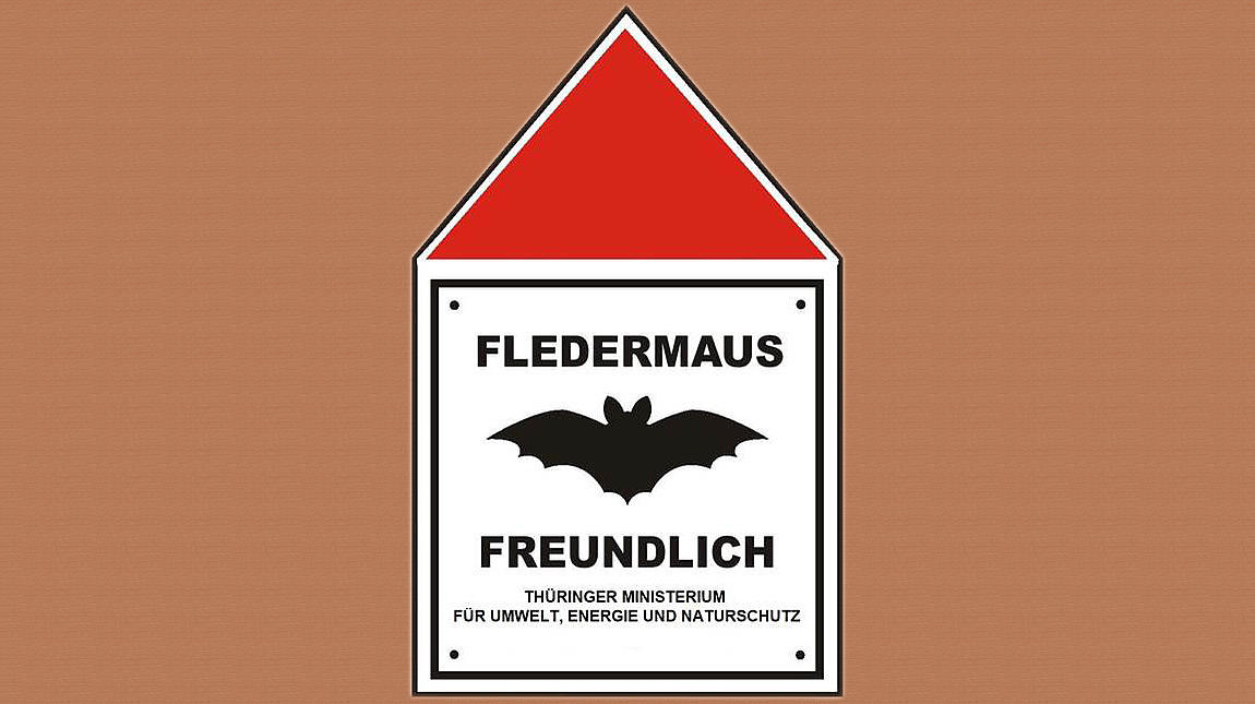 Plakette Fledermausfreundlich Plakette Fledermausfreundlich