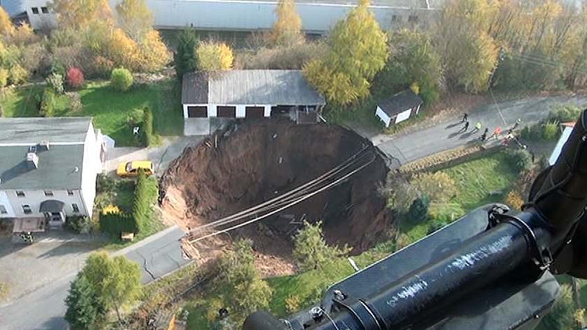 Luftbild Erdfall Schmalkalden
