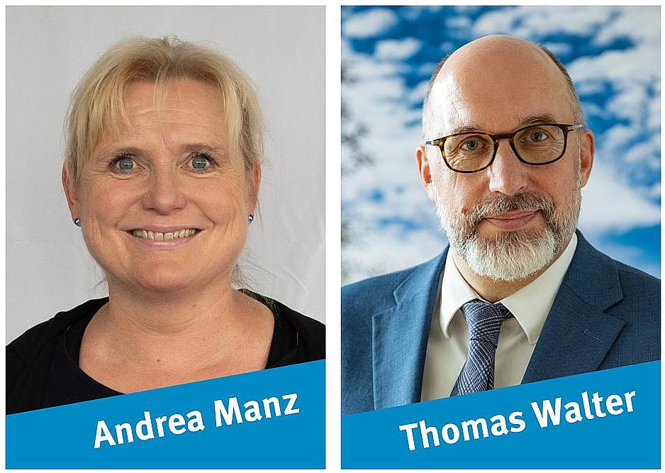 Fotos von Frau Manz und Herrn Walter