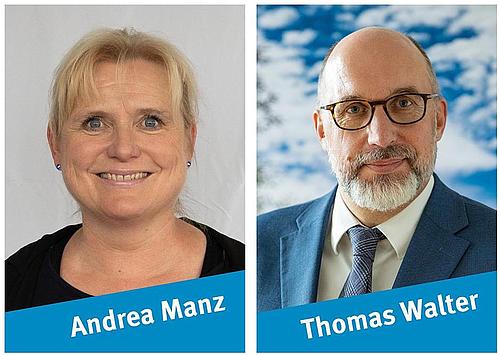 Fotos von Frau Manz und Herrn Walter