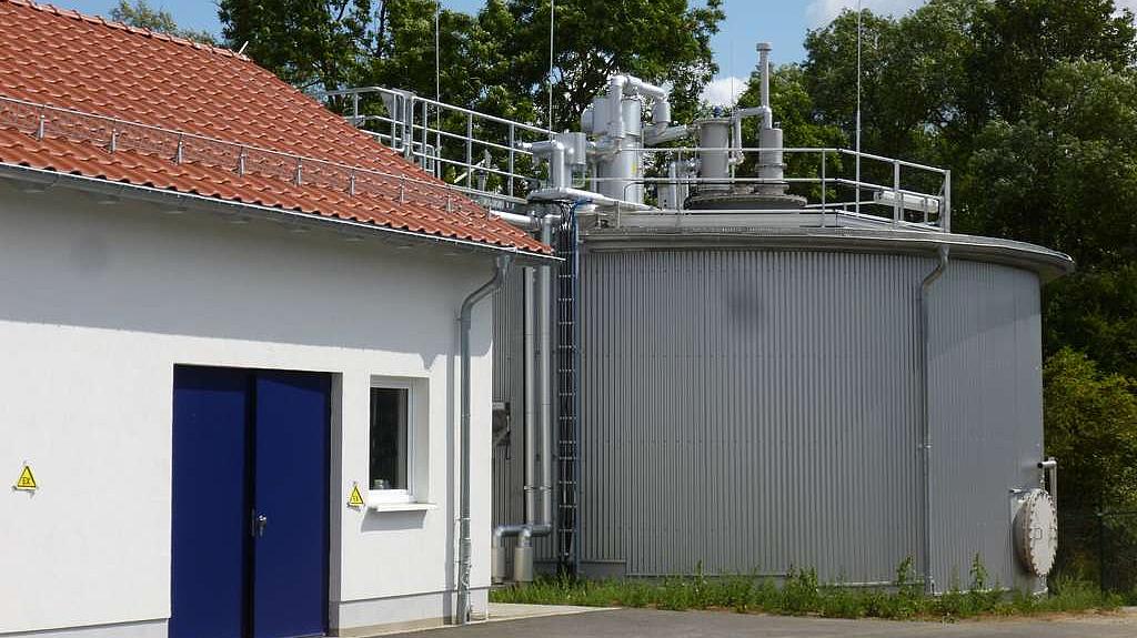 Faulbehälter Kläranlage Horsmar, Bild: TLUBN