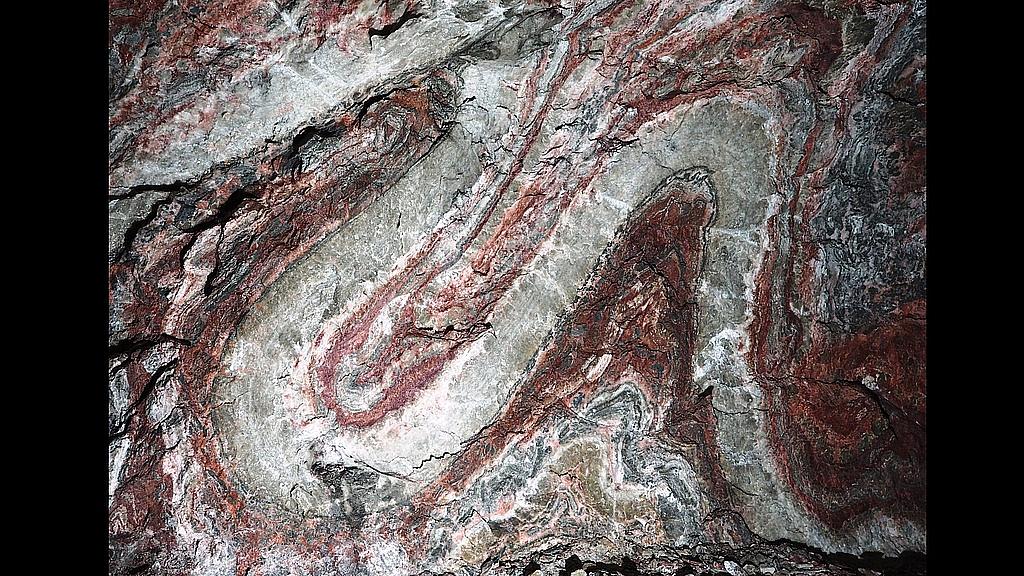 Falten im Zechsteinsalinar