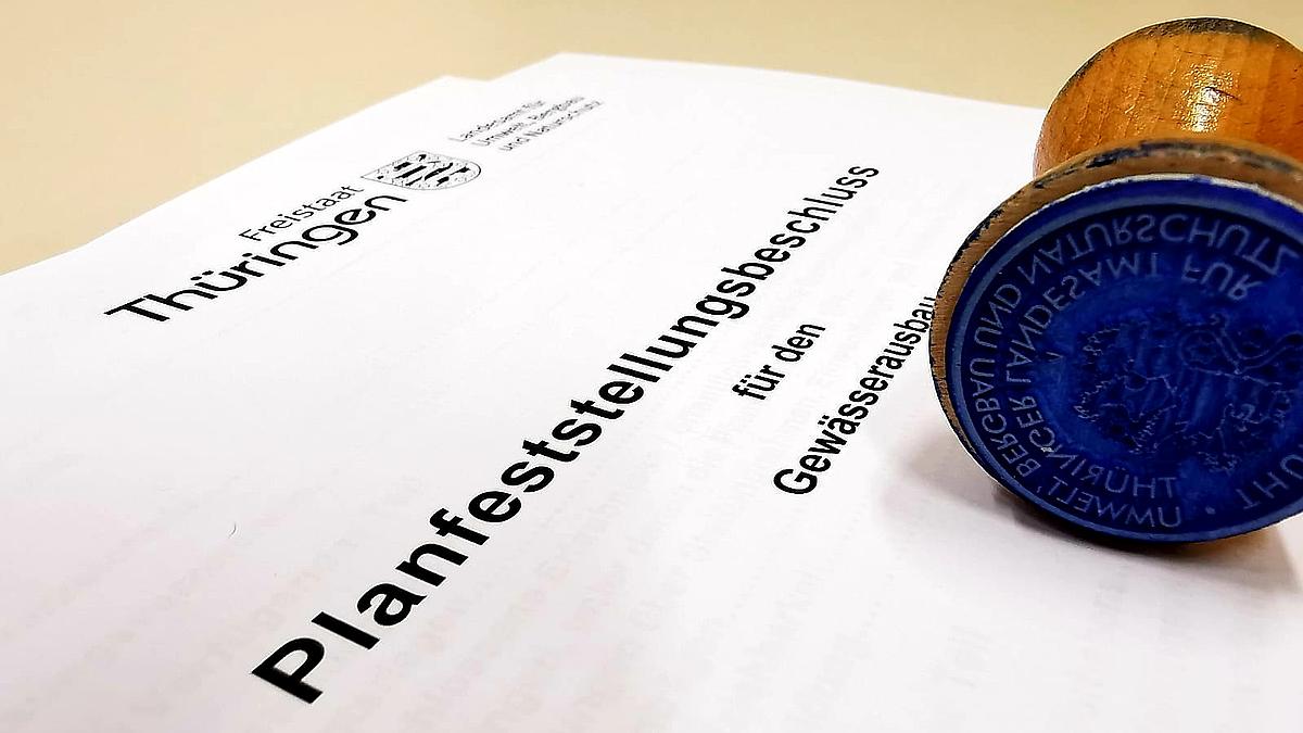 Planfeststellungsbeschluss für Gewässerausbau, Bild: TLUBN Referat 52