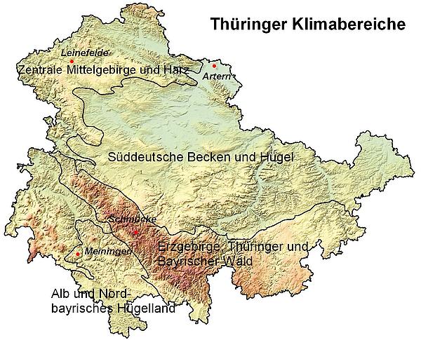 Thüringer Klimabereiche